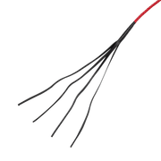 RISE - BDSM Zweep - Feather Single Tail - Rood-Erotiekvoordeel.nl