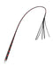 RISE - BDSM Zweep - Feather Single Tail - Zwart/Rood-Erotiekvoordeel.nl