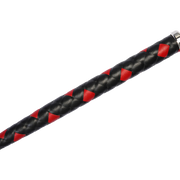RISE - BDSM Zweep - Feather Single Tail - Zwart/Rood-Erotiekvoordeel.nl