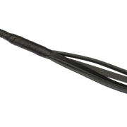 RISE - BDSM Zweep - Feather Hard Single Tail - Zwart/Geel-Erotiekvoordeel.nl