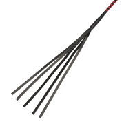 RISE - BDSM Zweep - Feather Soft Single Tail - Rood/Zwart-Erotiekvoordeel.nl