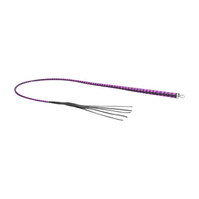 RISE - BDSM Zweep - Feather Soft Single Tail - Paars/Zwart-Erotiekvoordeel.nl