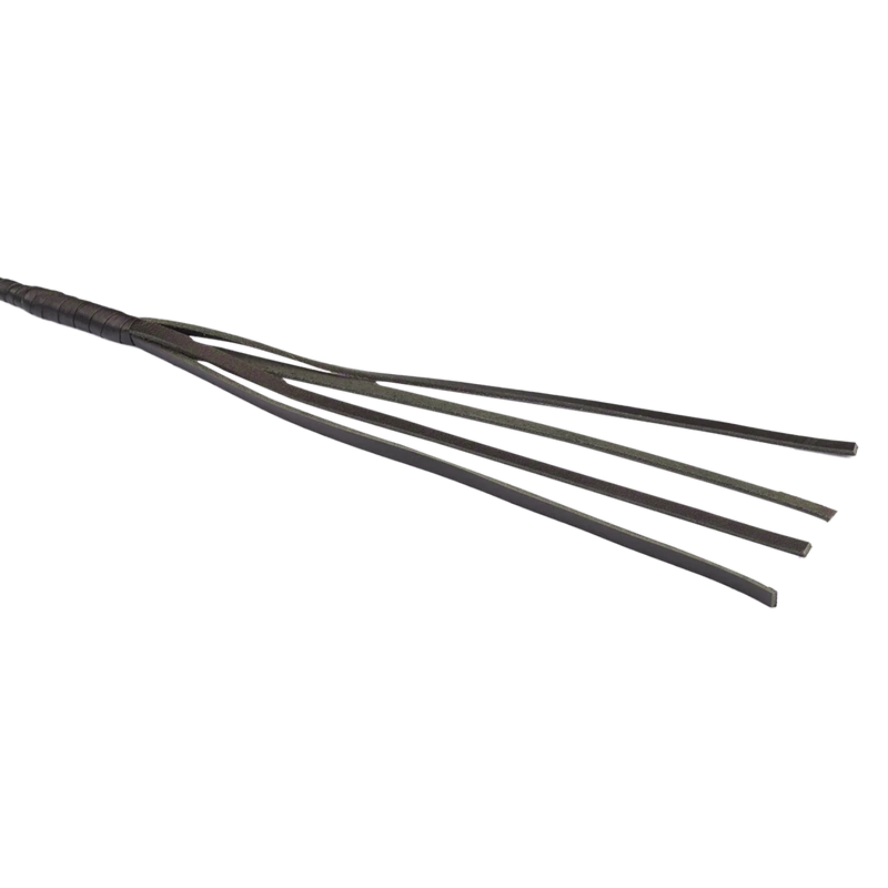 RISE - BDSM Zweep - Feather Soft Single Tail - Paars/Zwart-Erotiekvoordeel.nl