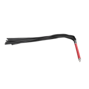 RISE - Lange Flogger met Zachte Strengen - Rood-Erotiekvoordeel.nl