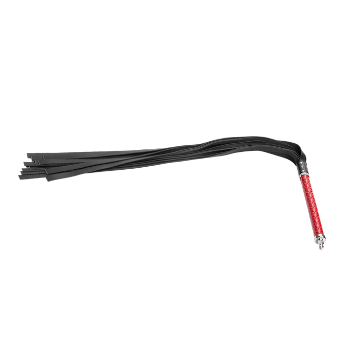 RISE - Lange Flogger met Zachte Strengen - Rood-Erotiekvoordeel.nl