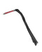 RISE - Lange Flogger met Zachte Strengen - Zwart/Rood-Erotiekvoordeel.nl