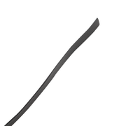 RISE - Lange Flogger met Zachte Strengen - Zwart/Rood-Erotiekvoordeel.nl