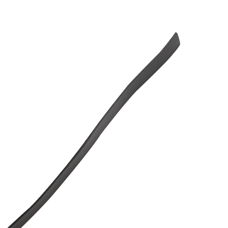 RISE - Lange Flogger met Zachte Strengen - Zwart/Rood-Erotiekvoordeel.nl