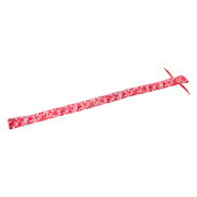 RISE - Lange Flogger met Zachte Strengen - Zwart/Rood-Erotiekvoordeel.nl