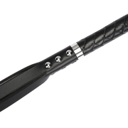 RISE - Lange Flogger met Harde Strengen – Zwart-Erotiekvoordeel.nl