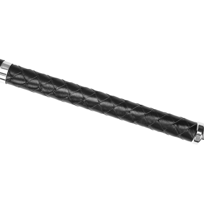 RISE - Lange Flogger met Harde Strengen – Zwart-Erotiekvoordeel.nl