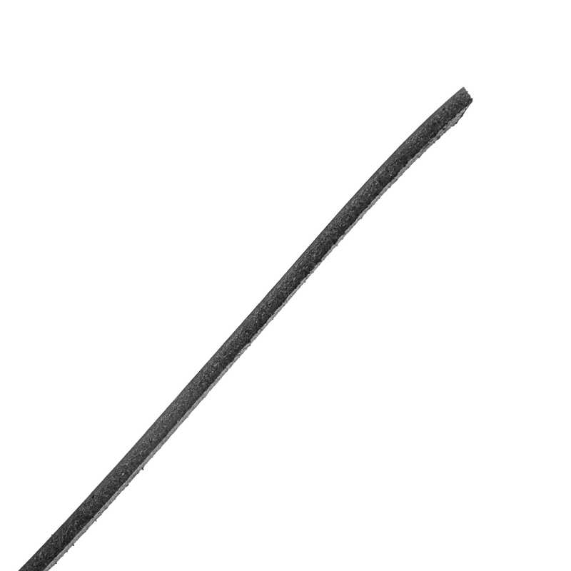 RISE - Lange Flogger met Harde Lederen Strengen - Zwart/Rood-Erotiekvoordeel.nl