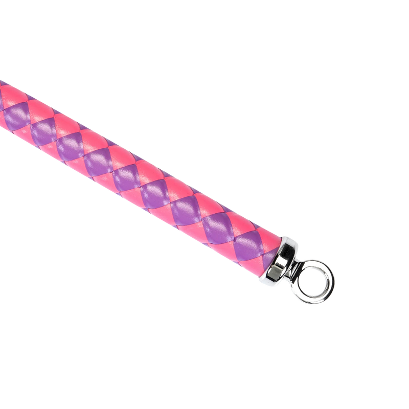 RISE - BDSM Zweep - Feather Wide Single Tail - Roze/Paars-Erotiekvoordeel.nl