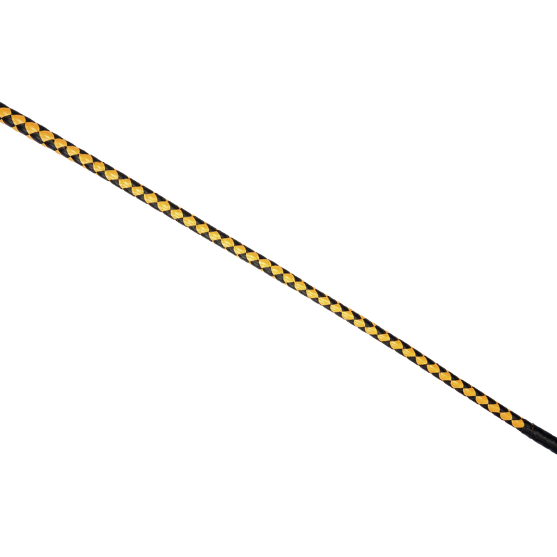 RISE - BDSM Zweep - Feather Wide Single Tail - Zwart/Goud-Erotiekvoordeel.nl