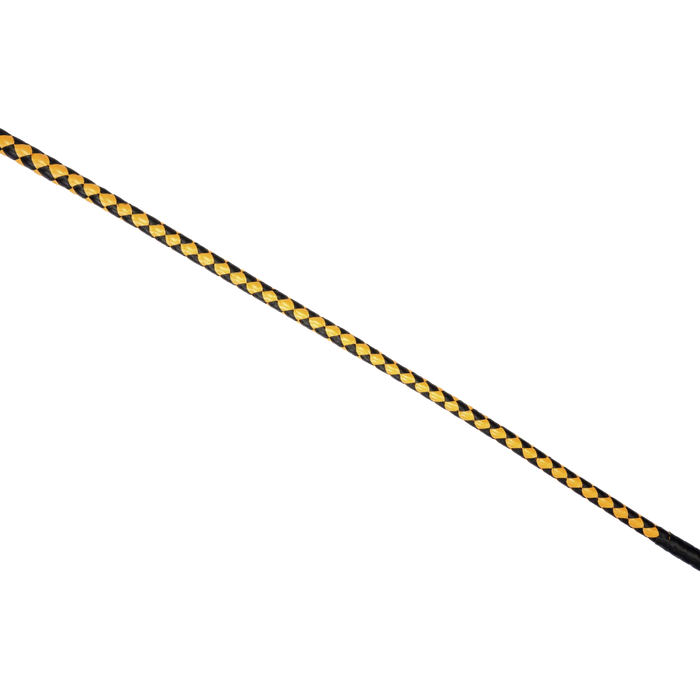 RISE - BDSM Zweep - Feather Wide Single Tail - Zwart/Goud-Erotiekvoordeel.nl