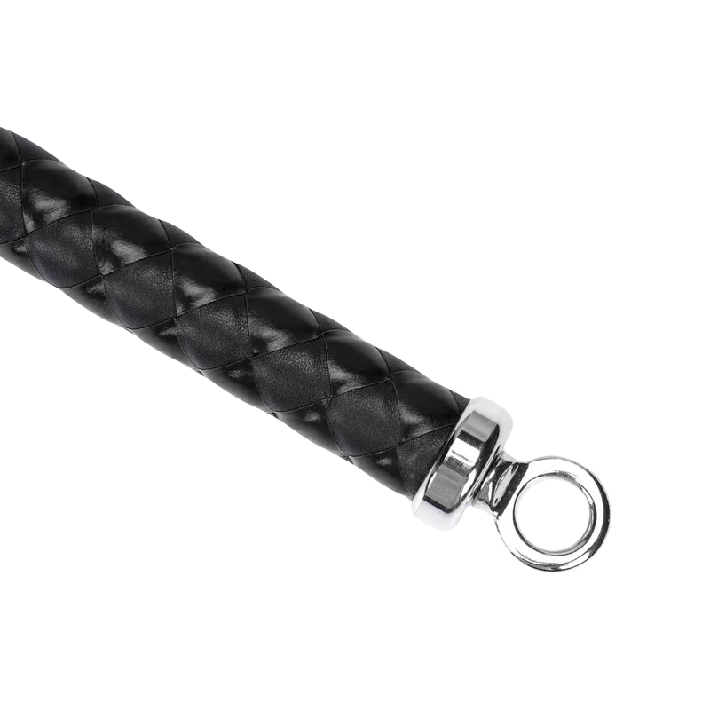 RISE - BDSM Zweep - Feather Wide Single Tail - Zwart-Erotiekvoordeel.nl