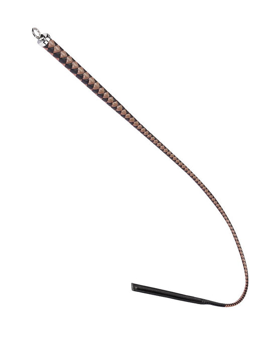 RISE - BDSM Zweep - Feather Wide Single Tail - Wijnrood/Zwart-Erotiekvoordeel.nl