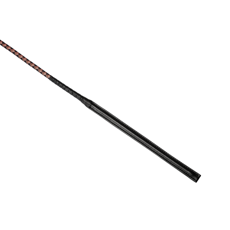 RISE - BDSM Zweep - Feather Wide Single Tail - Wijnrood/Zwart-Erotiekvoordeel.nl