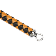 RISE - BDSM Zweep - Feather Slim Single Tail - Oranje/Zwart-Erotiekvoordeel.nl