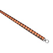 RISE - BDSM Zweep - Feather Slim Single Tail - Oranje/Zwart-Erotiekvoordeel.nl