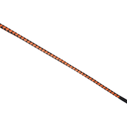 RISE - BDSM Zweep - Feather Slim Single Tail - Oranje/Zwart-Erotiekvoordeel.nl