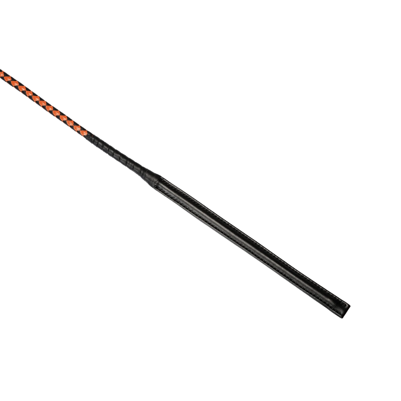 RISE - BDSM Zweep - Feather Slim Single Tail - Oranje/Zwart-Erotiekvoordeel.nl