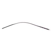 RISE - BDSM Zweep - Feather Slim Single Tail - Zwart/Paars-Erotiekvoordeel.nl