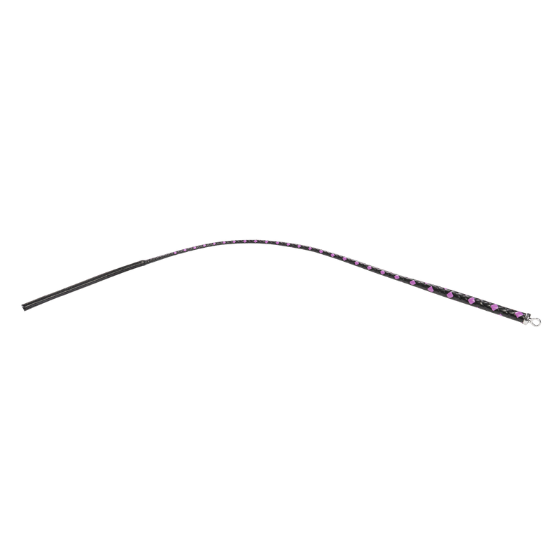 RISE - BDSM Zweep - Feather Slim Single Tail - Zwart/Paars-Erotiekvoordeel.nl