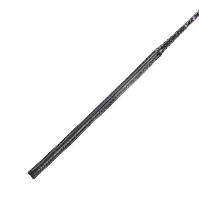 RISE - BDSM Zweep - Feather Slim Single Tail - Zwart/Paars-Erotiekvoordeel.nl