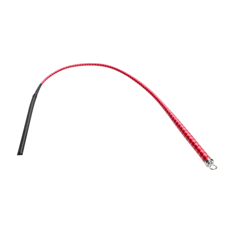 RISE - BDSM Zweep - Feather Slim Single Tail - Rood/Roze-Erotiekvoordeel.nl