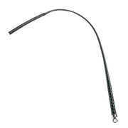 RISE - BDSM Zweep - Feather Slim Single Tail - Zwart/Groen-Erotiekvoordeel.nl