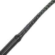 RISE - BDSM Zweep - Feather Slim Single Tail - Zwart/Groen-Erotiekvoordeel.nl