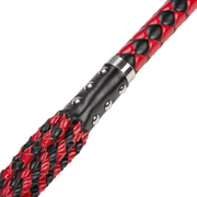 RISE - Cat O' Nine BDSM Zweep - Heavy - Zwart/Rood-Erotiekvoordeel.nl