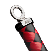 RISE - Cat O' Nine BDSM Zweep - Heavy - Zwart/Rood-Erotiekvoordeel.nl