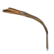 RISE - Cat O' Nine BDSM Zweep - Regular - Zwart/Goud-Erotiekvoordeel.nl