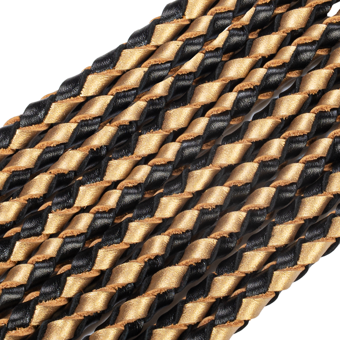 RISE - Cat O' Nine BDSM Zweep - Regular - Zwart/Goud-Erotiekvoordeel.nl