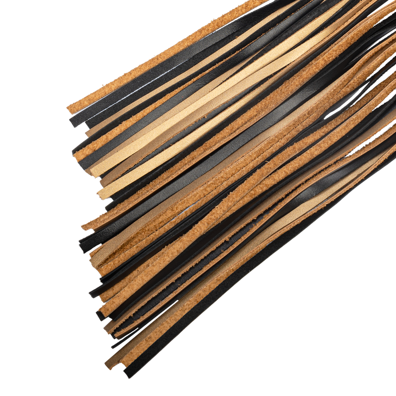 RISE - Cat O' Nine BDSM Zweep - Regular - Zwart/Goud-Erotiekvoordeel.nl