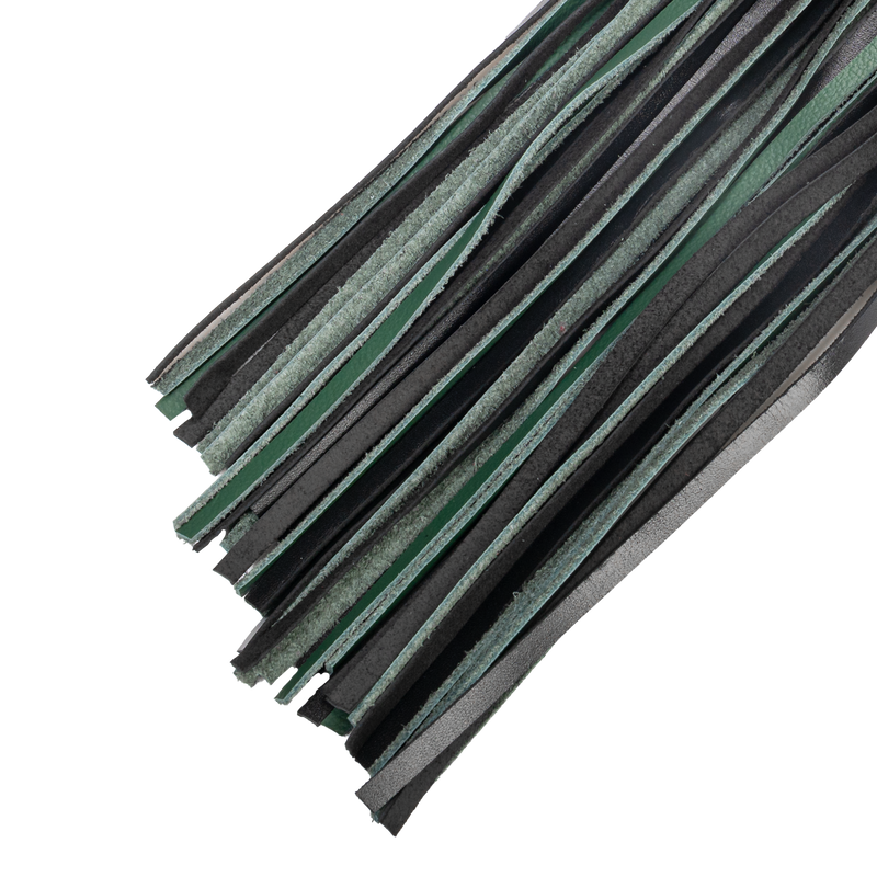 RISE - Cat O' Nine BDSM Zweep - Regular - Zwart/Groen-Erotiekvoordeel.nl