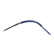 RISE - Cat O' Nine BDSM Zweep - Extra Heavy - Zwart/Blauw-Erotiekvoordeel.nl