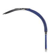 RISE - Cat O' Nine BDSM Zweep - Extra Heavy - Zwart/Blauw-Erotiekvoordeel.nl