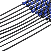 RISE - Cat O' Nine BDSM Zweep - Extra Heavy - Zwart/Blauw-Erotiekvoordeel.nl