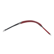 RISE - Cat O' Nine BDSM Zweep - Extra Heavy - Zwart/Rood-Erotiekvoordeel.nl