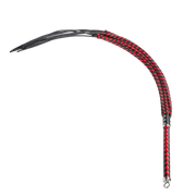 RISE - Cat O' Nine BDSM Zweep - Extra Heavy - Zwart/Rood-Erotiekvoordeel.nl