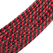 RISE - Cat O' Nine BDSM Zweep - Extra Heavy - Zwart/Rood-Erotiekvoordeel.nl