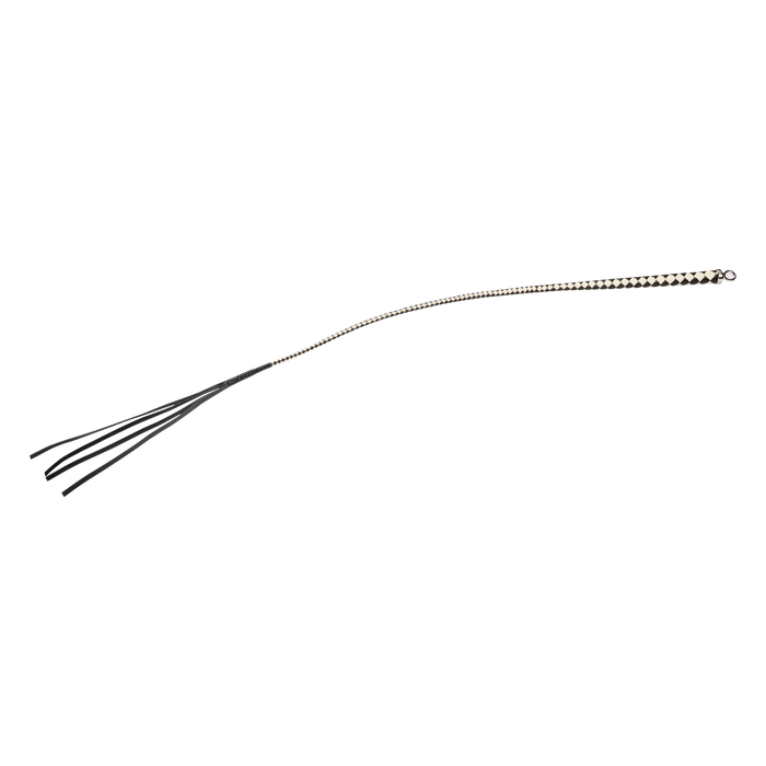 RISE - Japanse Bull Whip - 120 cm - Zwart/Wit-Erotiekvoordeel.nl