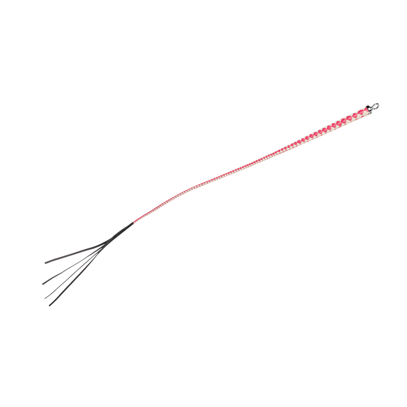 RISE - Japanse Bull Whip - 120 cm - Roze/Wit-Erotiekvoordeel.nl