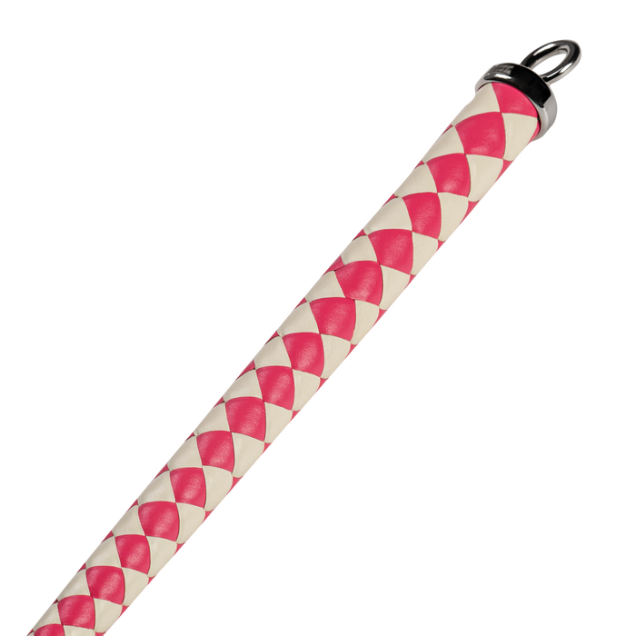 RISE - Japanse Bull Whip - 120 cm - Roze/Wit-Erotiekvoordeel.nl