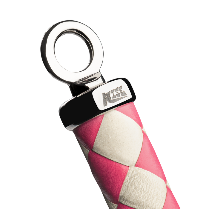 RISE - Japanse Bull Whip - 120 cm - Roze/Wit-Erotiekvoordeel.nl