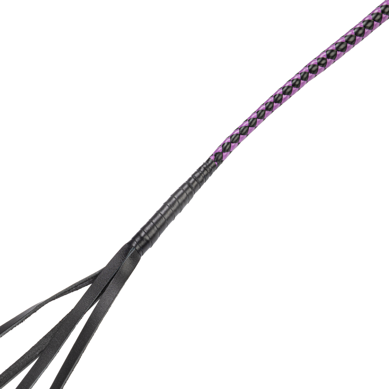 RISE - Japanse Bull Whip - 90 cm - Zwart/Paars-Erotiekvoordeel.nl