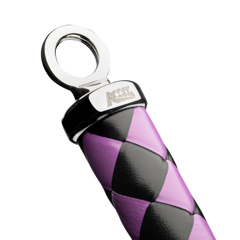 RISE - Japanse Bull Whip - 90 cm - Zwart/Paars-Erotiekvoordeel.nl